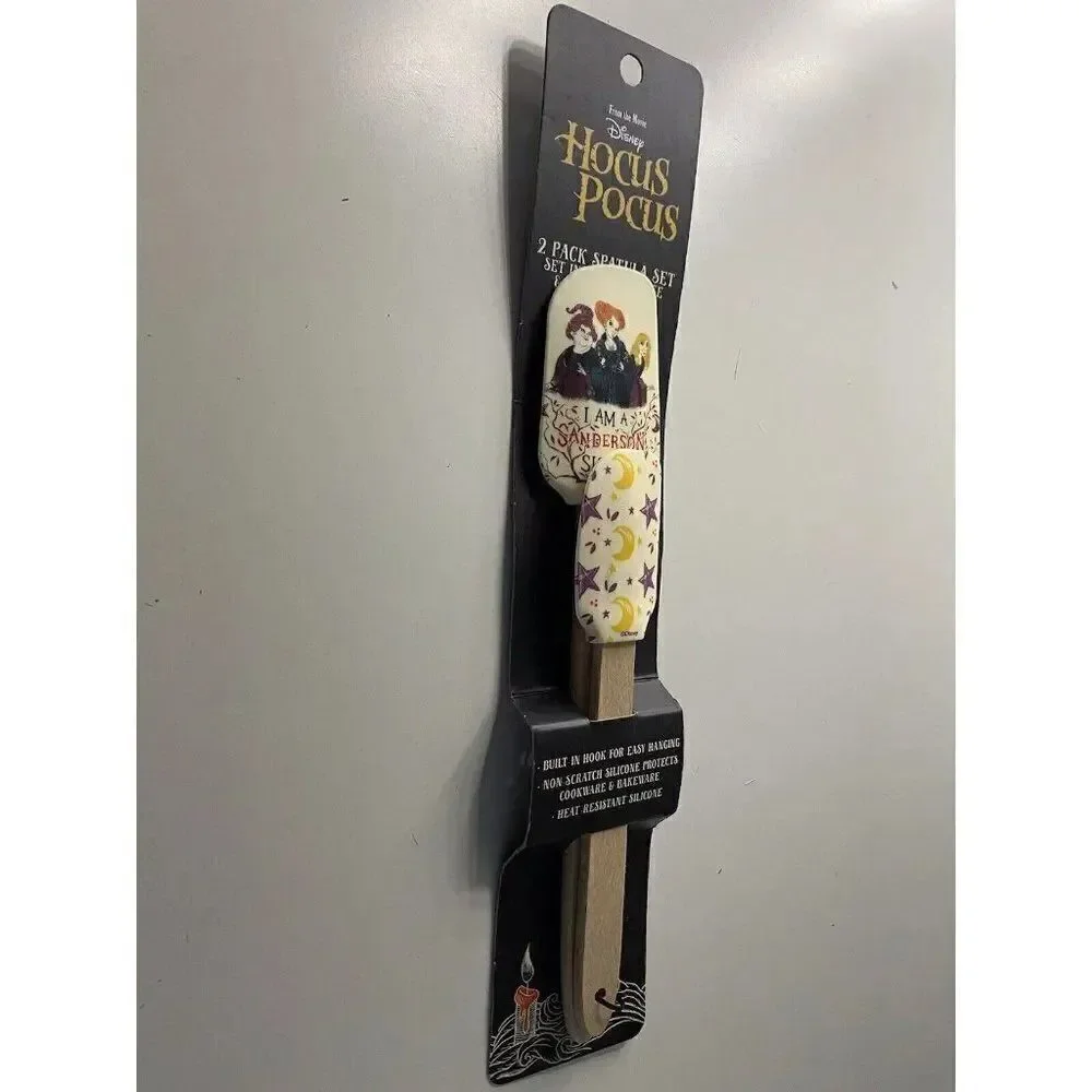 Disney Halloween Hocus Pocus I Am A Sanderson Sister 2 Pk Silicone‎ Spatula Set